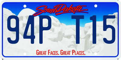 SD license plate 94PT15