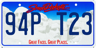 SD license plate 94PT23