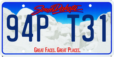 SD license plate 94PT31