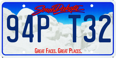 SD license plate 94PT32