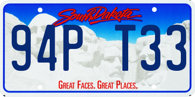 SD license plate 94PT33