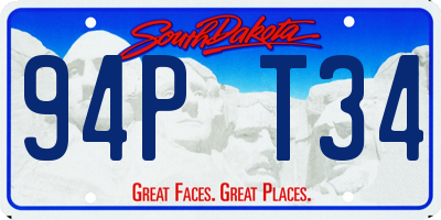 SD license plate 94PT34