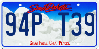 SD license plate 94PT39