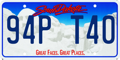 SD license plate 94PT40