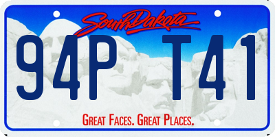 SD license plate 94PT41