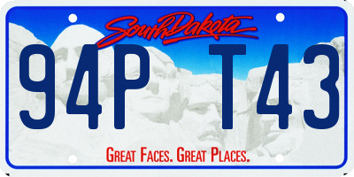 SD license plate 94PT43