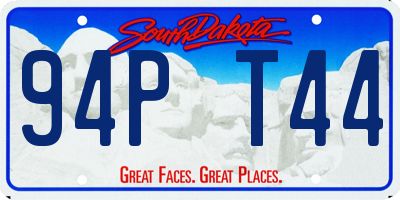 SD license plate 94PT44
