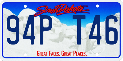 SD license plate 94PT46