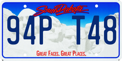 SD license plate 94PT48