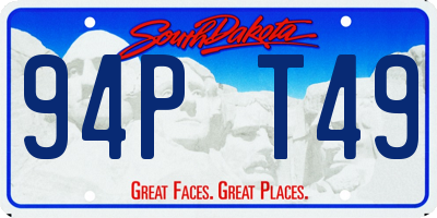 SD license plate 94PT49