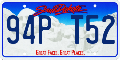 SD license plate 94PT52
