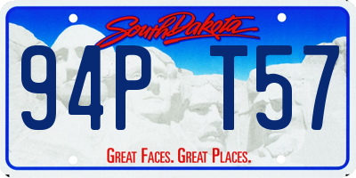 SD license plate 94PT57