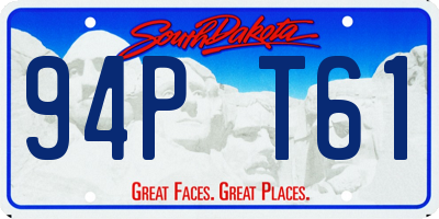 SD license plate 94PT61