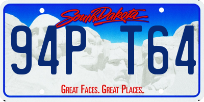 SD license plate 94PT64