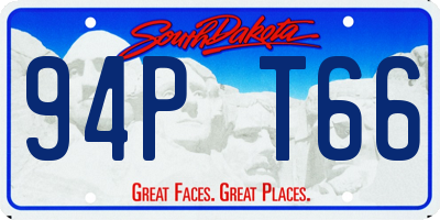 SD license plate 94PT66