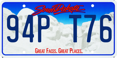 SD license plate 94PT76