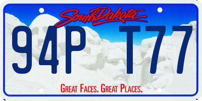 SD license plate 94PT77