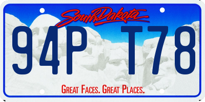 SD license plate 94PT78