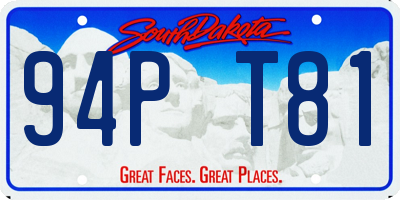 SD license plate 94PT81