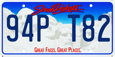 SD license plate 94PT82