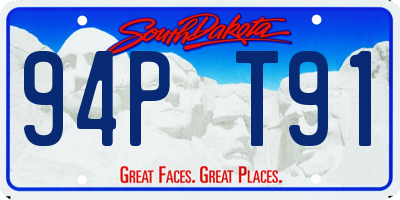 SD license plate 94PT91