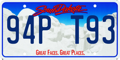 SD license plate 94PT93