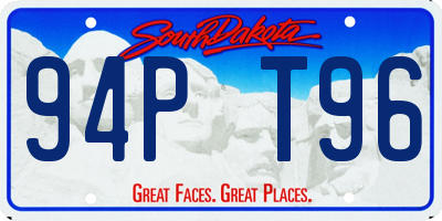 SD license plate 94PT96