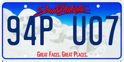 SD license plate 94PU07