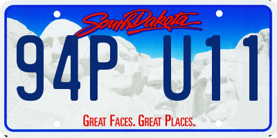 SD license plate 94PU11