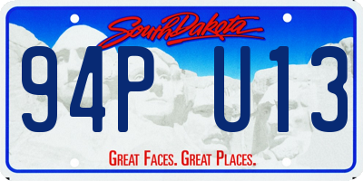 SD license plate 94PU13