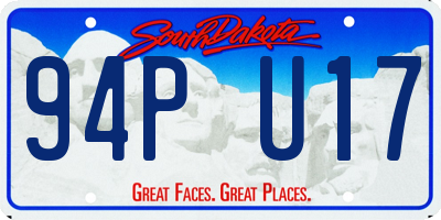 SD license plate 94PU17