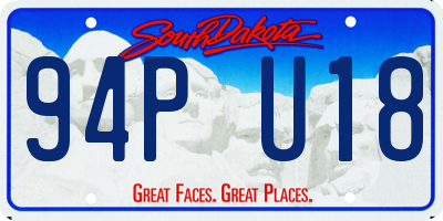 SD license plate 94PU18