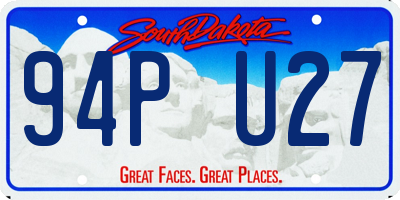 SD license plate 94PU27