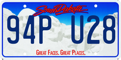 SD license plate 94PU28