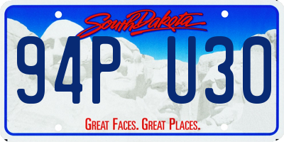 SD license plate 94PU30