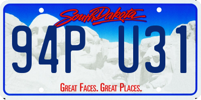 SD license plate 94PU31