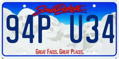 SD license plate 94PU34