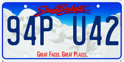 SD license plate 94PU42