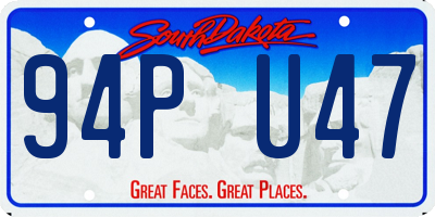 SD license plate 94PU47
