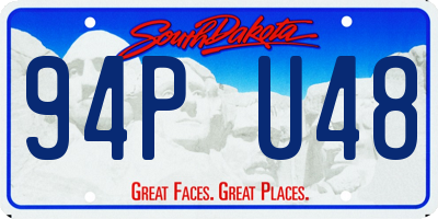 SD license plate 94PU48