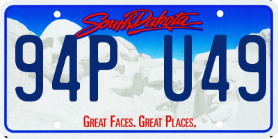 SD license plate 94PU49