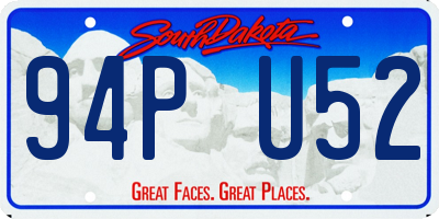 SD license plate 94PU52