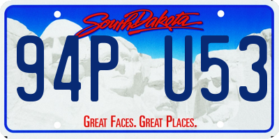 SD license plate 94PU53