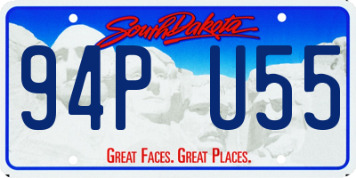 SD license plate 94PU55