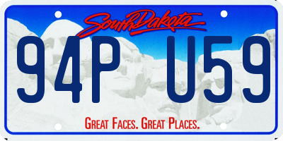 SD license plate 94PU59