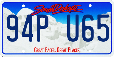 SD license plate 94PU65