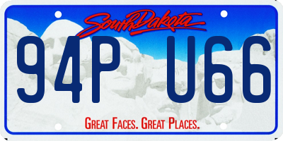 SD license plate 94PU66