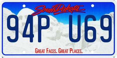 SD license plate 94PU69