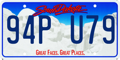 SD license plate 94PU79