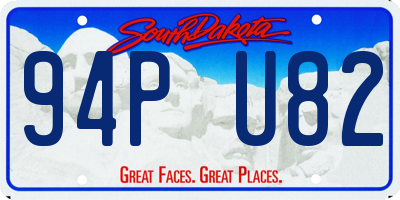 SD license plate 94PU82